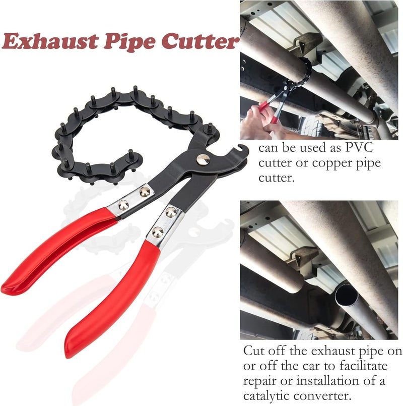 9TH SHOP Exhaust Pipe Cutter Tool and Hanger Removal Pliers - Effortlessly Cut and Disassemble Exhaust Pipes - Perfect for Auto Repair - Image 2